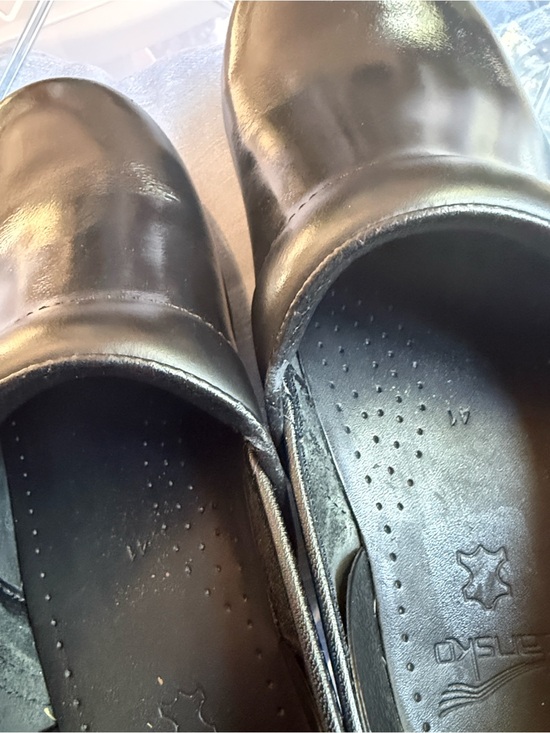 Mens Dansko Black Leather Professional Clogs EU 41 Slip Resistant  Comfort main image 4